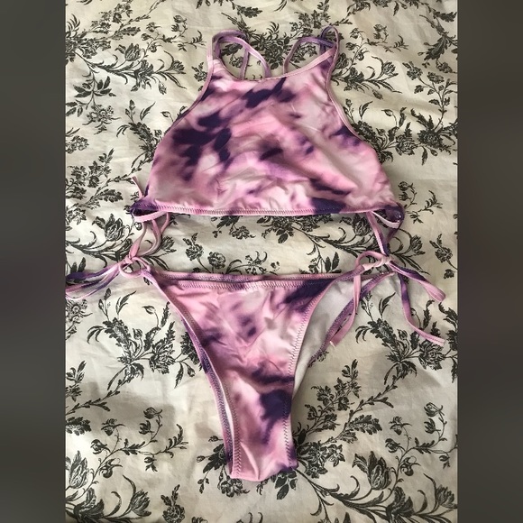 Purple Halter Bikini - Picture 2 of 3